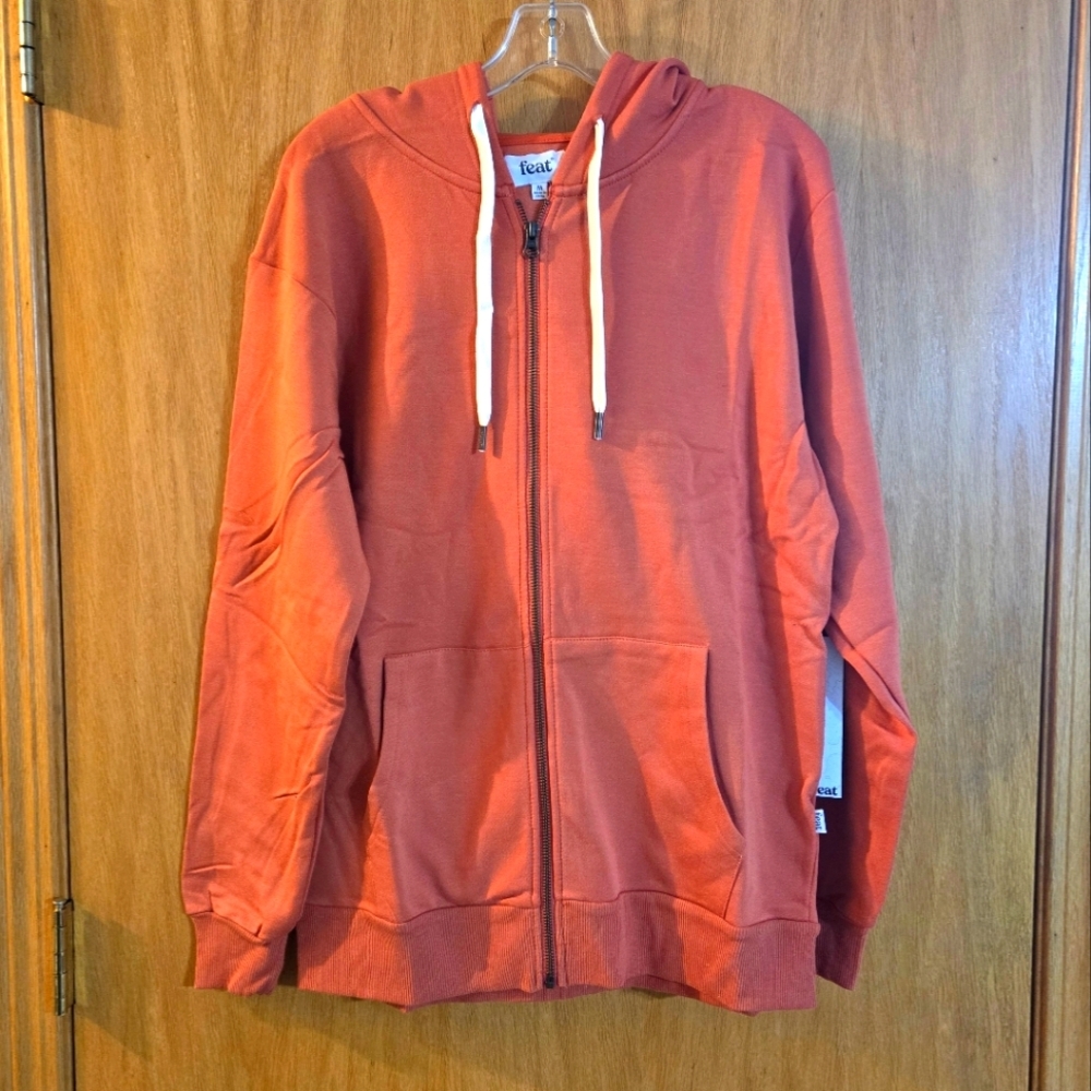 Feat Treecell Unisex Plush Zip Hoodie NWT